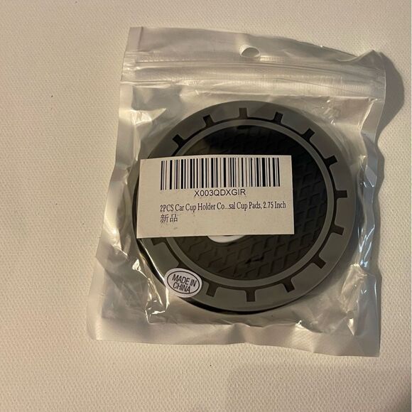Infinity car cup Coasters in black and gray. Set of 2 NWT - Picture 7 of 7
